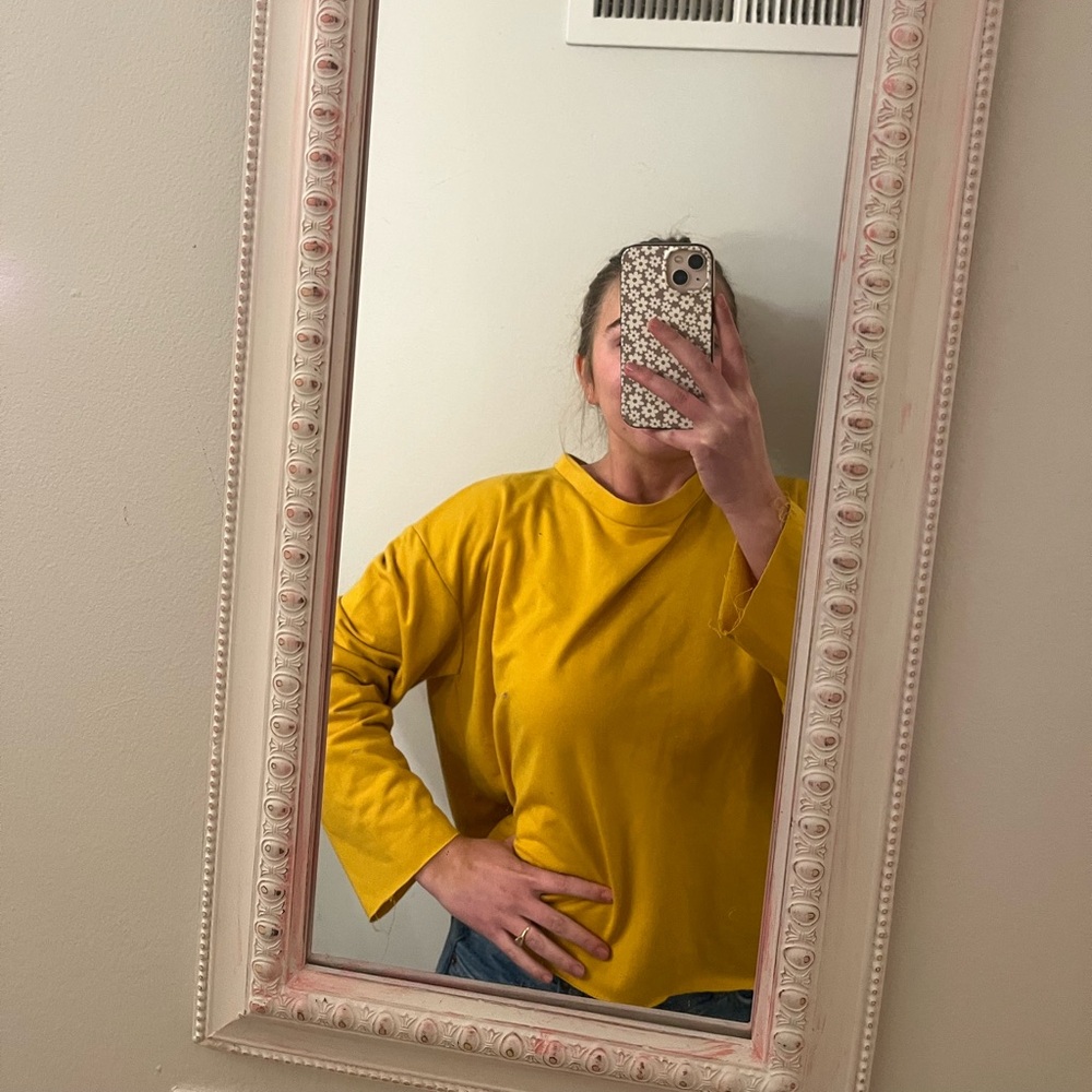 Yellow long sleeve top